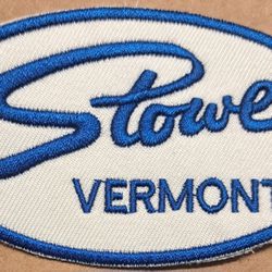 Stowe Vermont embroidered sew on patch