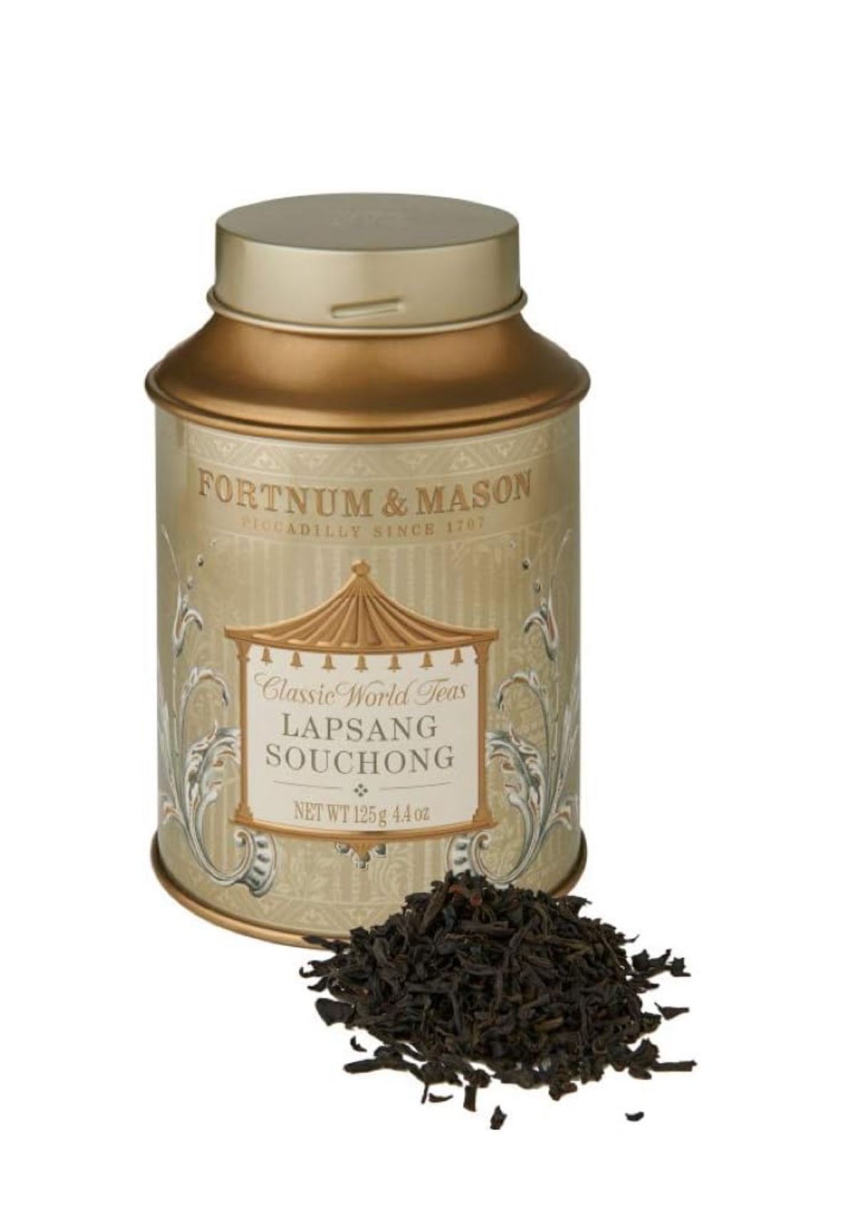 Fortnum and Mason British Tea, Lapsang Souchong 125g Loose Tea in a Gift Tin Caddy