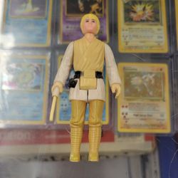 1977 Luke Skywalker Farm Boy Star Wars Figure Blonde Hong Kong Vintage Kenner