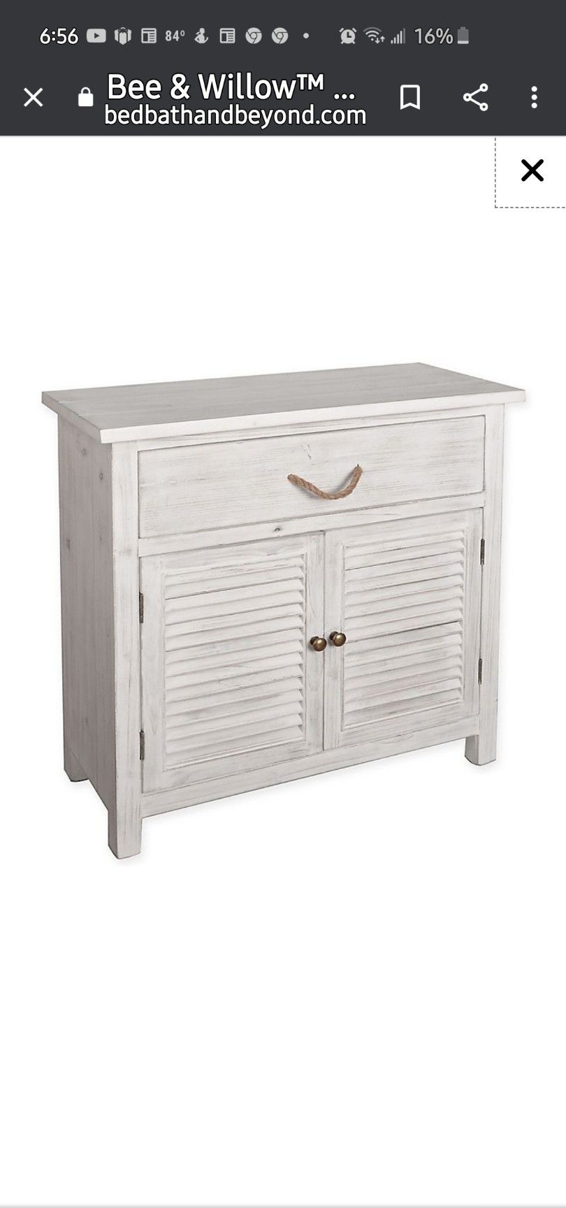 Distressed Farmhouse Bee & Willow home shutter console