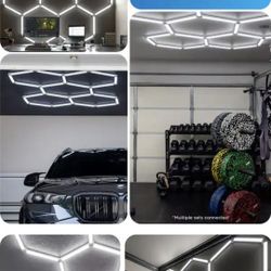 Enbrighten
UltraBrite Hex Lights 16Pack 16.5 in./1.45ft Integrated LED Strip Light Fixture White Dimmable 16000LM 5000K Wall Remote