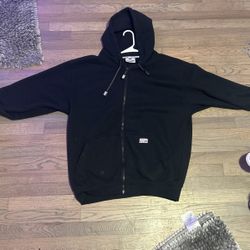 Black Pro Club Zipper Fleece-size Large.