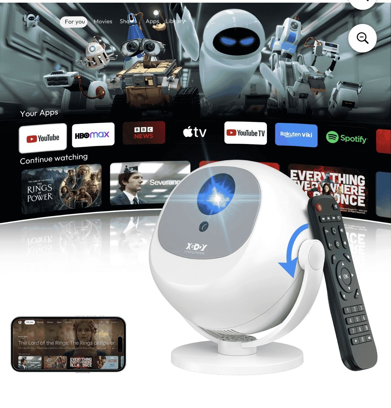 Brand new A2 WIFI & Bluetooth 1080P Mini Projector