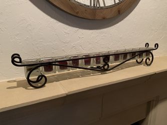 Candle-35 in long by 6 inches tall- holds 12 candles