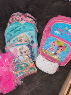 Girl backpacks