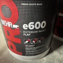 5 gal. e600 White Base Flat Exterior Paint