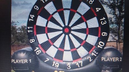 4M/13ft High Huge Inflatable Dart Board For Game Football With Air Blower 110V (Gently Used)