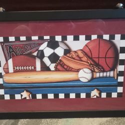 Boys Sports Bedroom Decor (All Pieces Included)