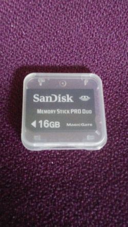 NEW never used. Sandisk memory card Stick ProDuo 16 gb