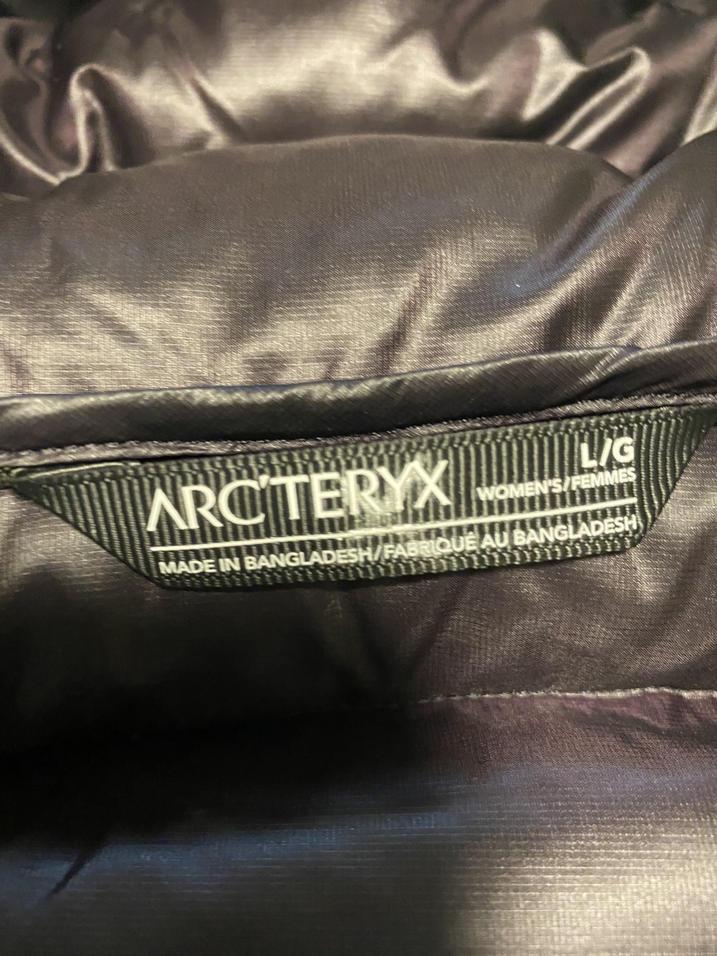 Arcteryx Down Lg Woman’s Coat