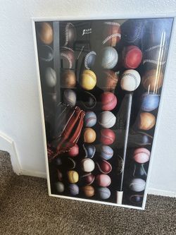 Baseball picture frame