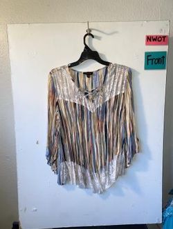 Melissa Paige Petite Women's Multi-Color Blouse Size PXL NWOT
