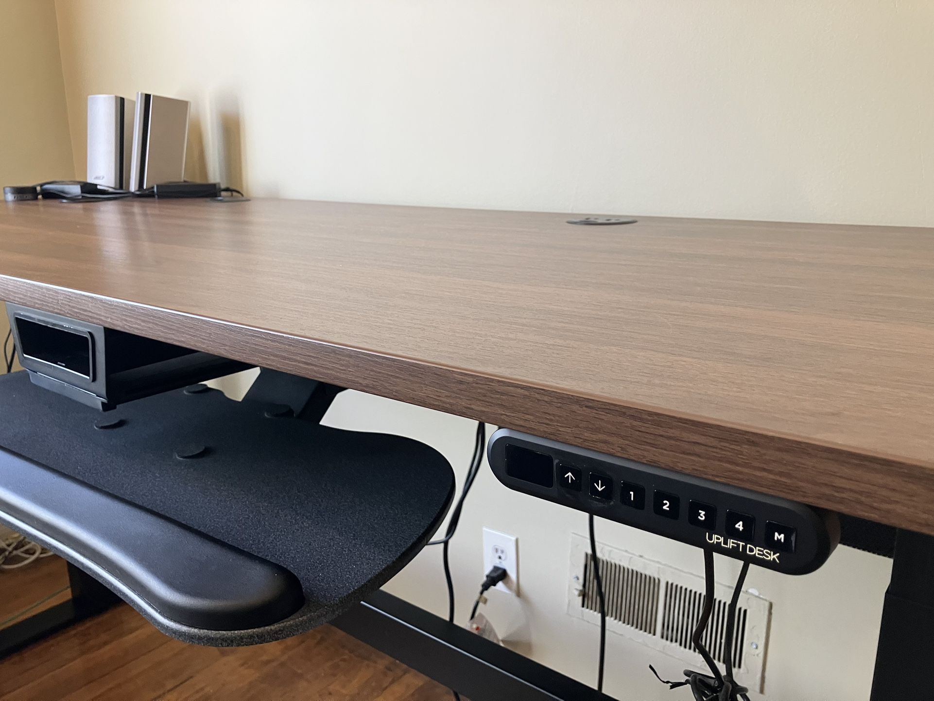 Walnut Standing Desk - Perfect For Home Office