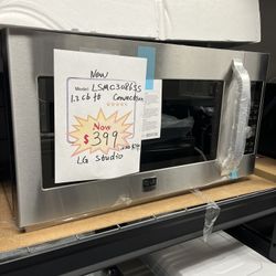 Microwave Convection LG Studio New Open Box Stainless Steel 