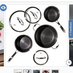 HexClad 6-piece Saucepan Set
