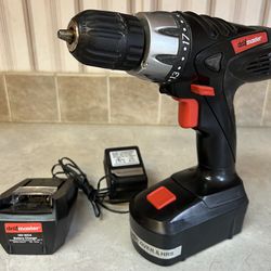Drill Master 18V 3/8” Cordless Drill 68239 w/Battery & Charger