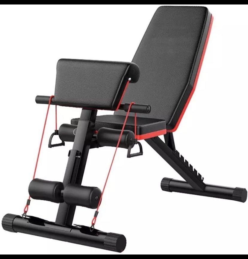 Adjustable Weight Bench Full Body Workout Foldable Incline Decline Exercise Workout Bench for Home Gym