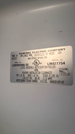 GE refrigerator