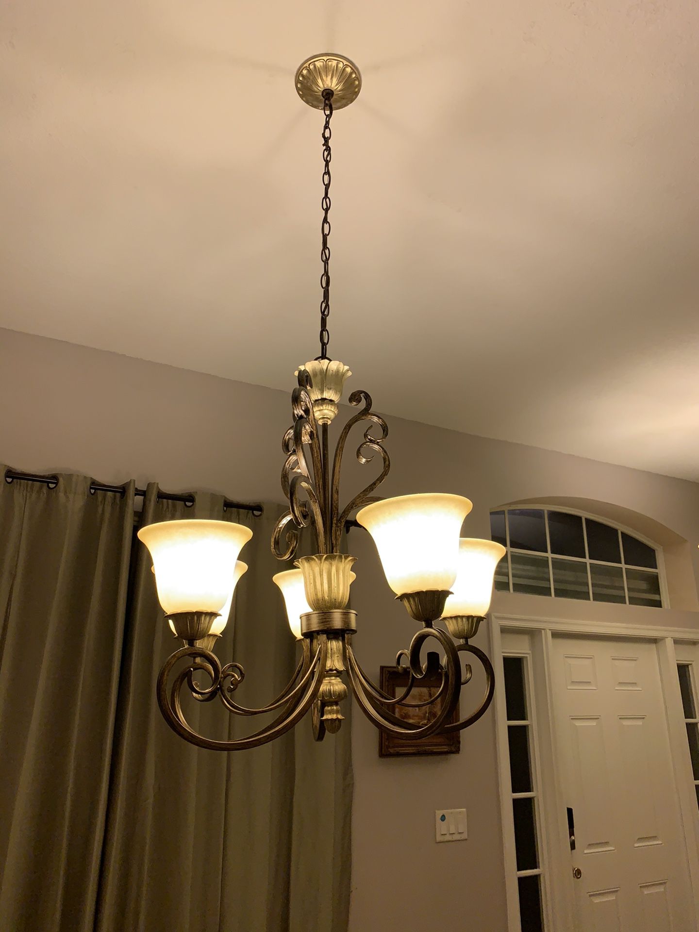 2 beautiful chandeliers