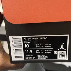 Jordan 12 Black Taxi