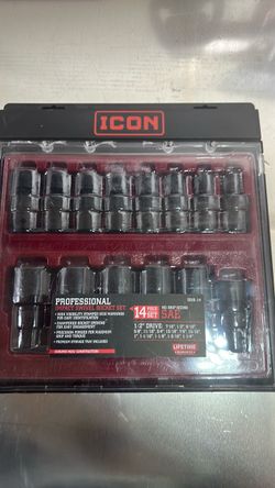 ICON Professional impact swivel socket set 1/2”