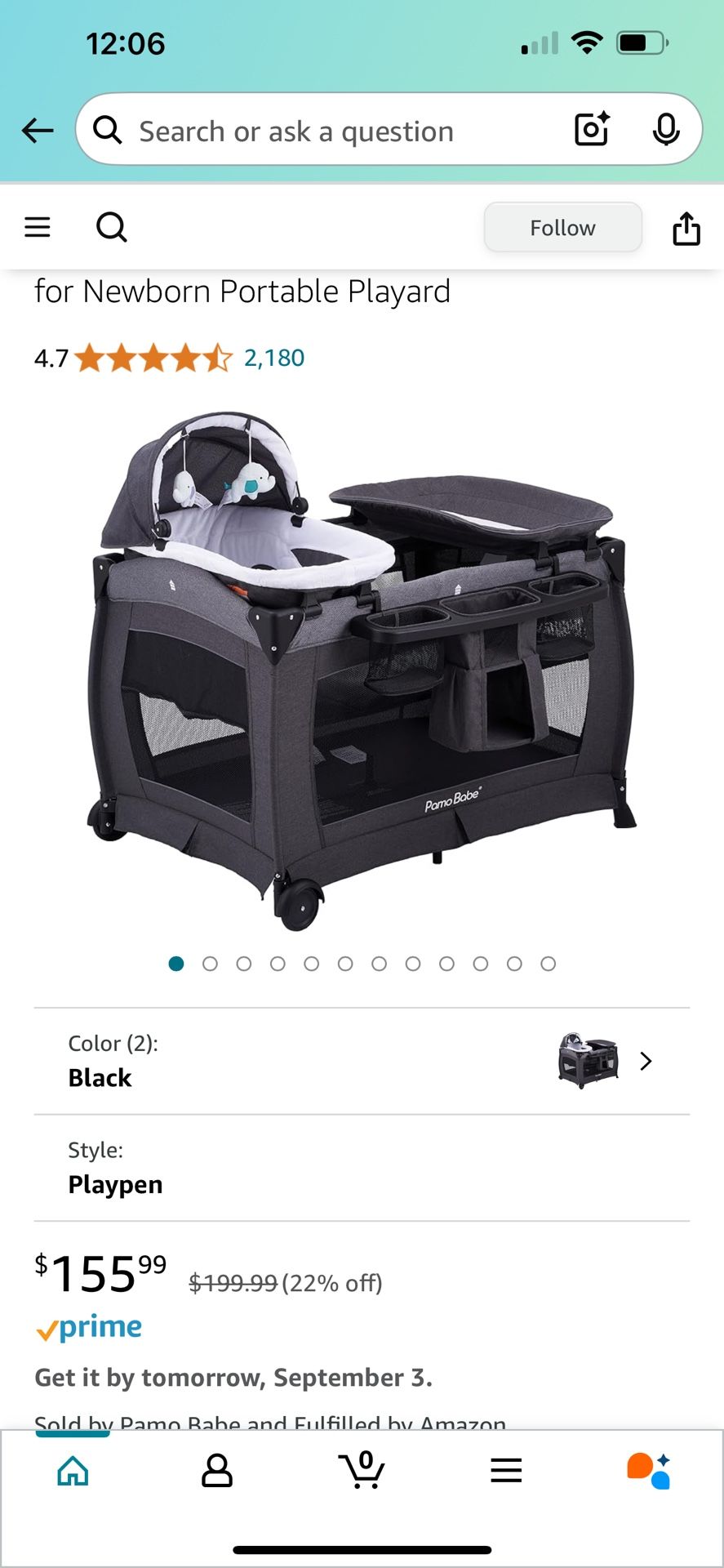 Bassinet With Changing Table