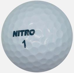 48 Nitro Golf Balls – Mixed Colors – Used 3A/4A Condition