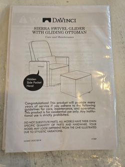 Swivel Glider With Gliding Ottoman