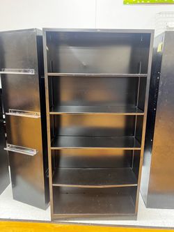Steel Modular Shelving Bookcase, 5 Shelves, 72"H x 34-1/2"W x 12-5/8"D, Black