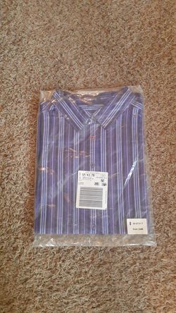 New in Plastic Plus Size Roamans Long Sleeve Button Up Size 24 W