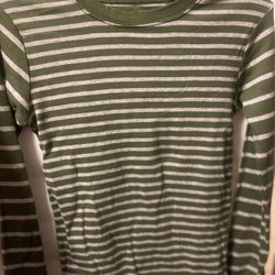 Carters Boys Green Striped Pajamas 