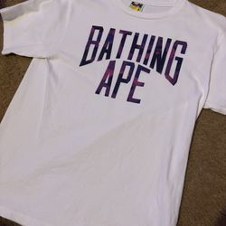 Purple Camo[APE/Bathing Ape]Shirt Medium.