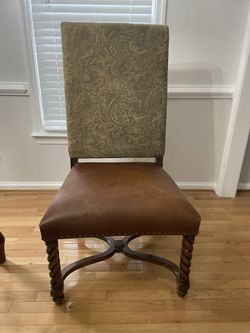 Dining Chairs 6 Available Leather Wood Upholstery