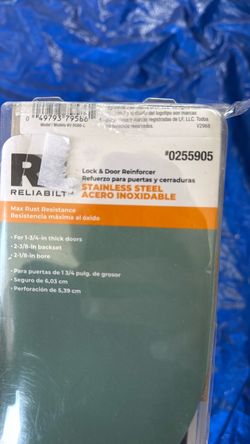 Lock and door reinforcer stainless steel