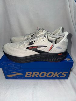 Brooks Men’s Ghost 18 Running Shoes Size 13 Coconut/pearl/tigerlily