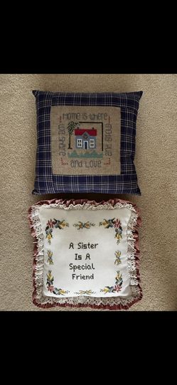 Hand Sewn Pillows $18 Each