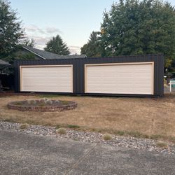 40 Foot Container W/garage Doors Brand New! 