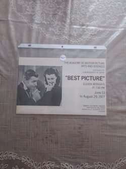 Academy Awards Special Guest Program 08/29/1977