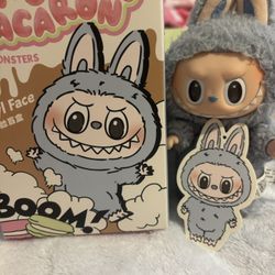 Authentic Macaron Labubu Sea Salt Coconut 