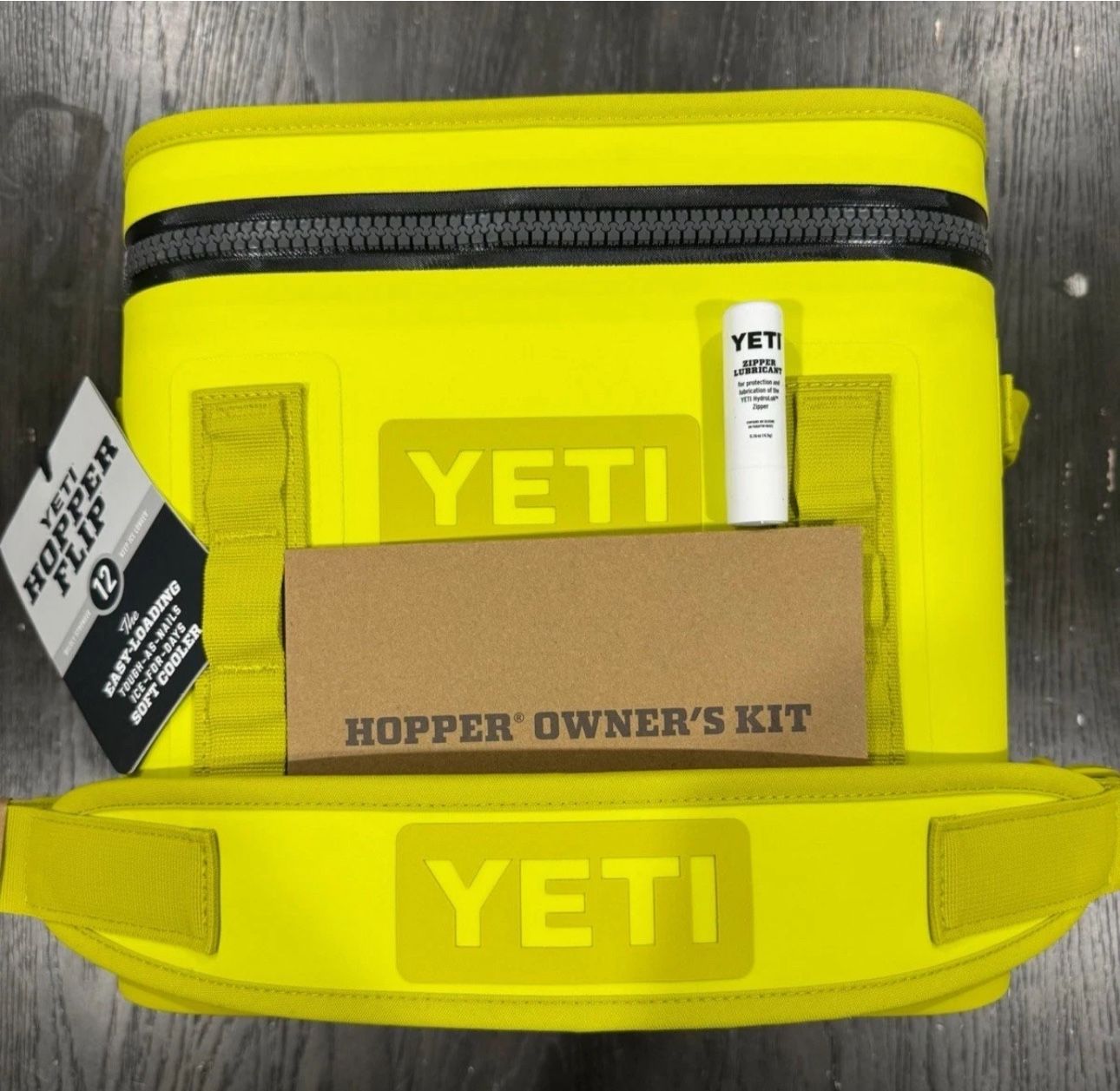 New YETI Hopper Flip 12 Portable Soft Cooler Firefly Yellow Model YHOPFLIP12