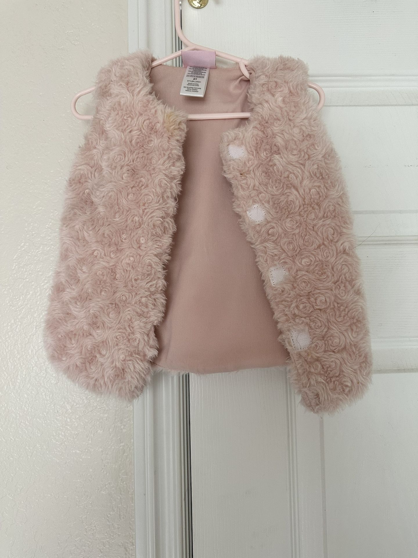 Little Girls Fur Vest