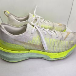 Nike ZoomX Invincible Run Flyknit 3 Shoes Mens 9 White Running Marathon Sneakers