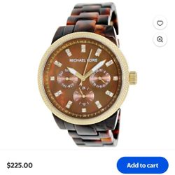 Women’s Michael Kors Tortoise Shell Watch MK5038