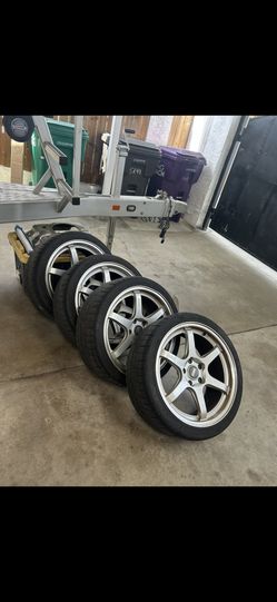 5x120 ESR forgtech hyper silver wheels