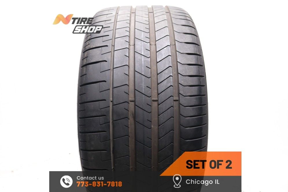 Set of 2 Used 8/32 Summer 315/30R22 107Y Pirelli P Zero PZ4 II *