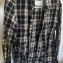Stussy Black Plaid Button-Up