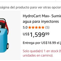 Hydro Battery Watering Cart for Injector Water Supply, 20 Gallons