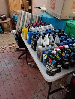 Large Lot of Motor Oil and Automotive Fluids