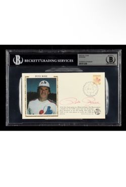 Pete Rose Signed 1984 FDC Envelope (Beckett | Auto Graded BGS Authentic)