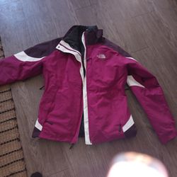 Women's North Face Ski Snow Snowboard Jacket Size Medium With Removable Lining In New Condition